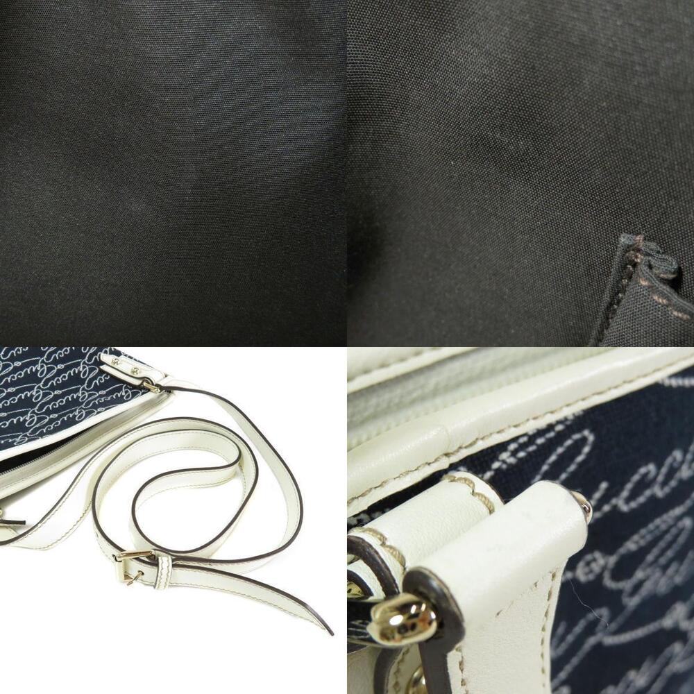 Gucci Logo Motif Shoulder Bag Canvas Leather - Picture 8 of 11
